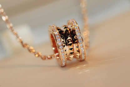 [Triumph Jewelry]ZERO 1 ROCK PEDANT PINK GOLD NECKLACE