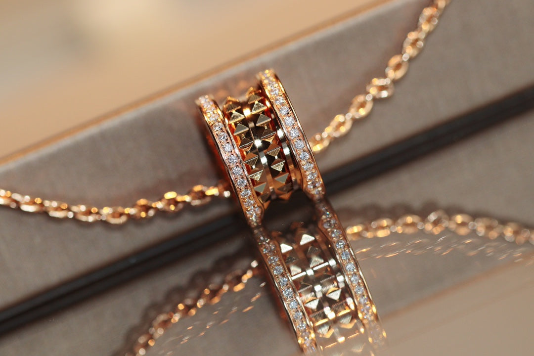 [Triumph Jewelry]ZERO 1 ROCK PEDANT PINK GOLD NECKLACE