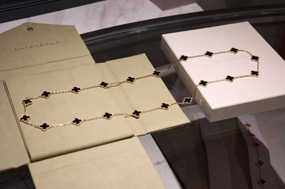 [Triumph Jewelry]CLOVER 20 MOTIFS ONYX ROSE GOLD