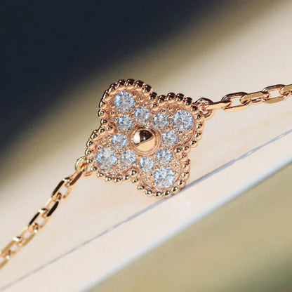 [Triumph Jewelry]CLOVER 20 MOTIFS LASER DIAMOND NECKLACE