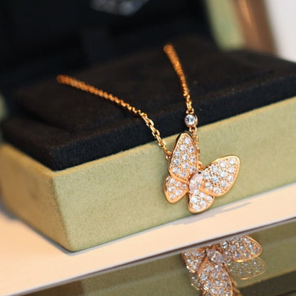 [Triumph Jewelry]BUTTERFLY DIAMOND NECKLACE