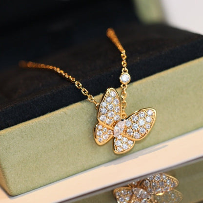 [Triumph Jewelry]BUTTERFLY DIAMOND NECKLACE