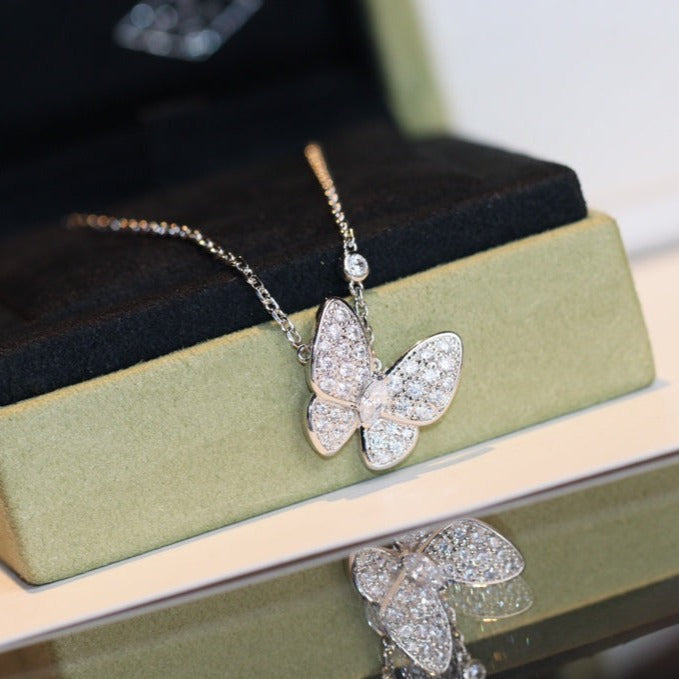 [Triumph Jewelry]BUTTERFLY DIAMOND NECKLACE