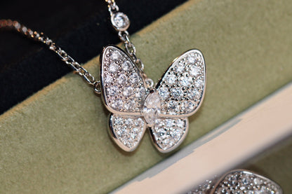 [Triumph Jewelry]BUTTERFLY DIAMOND NECKLACE