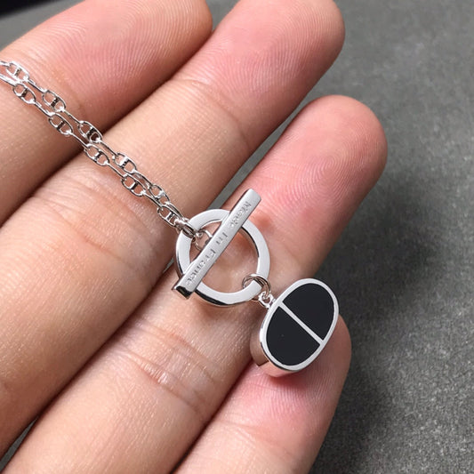 [Triumph Jewelry]CHAINE VERSO BLACK CERAMIC  NECKLACE