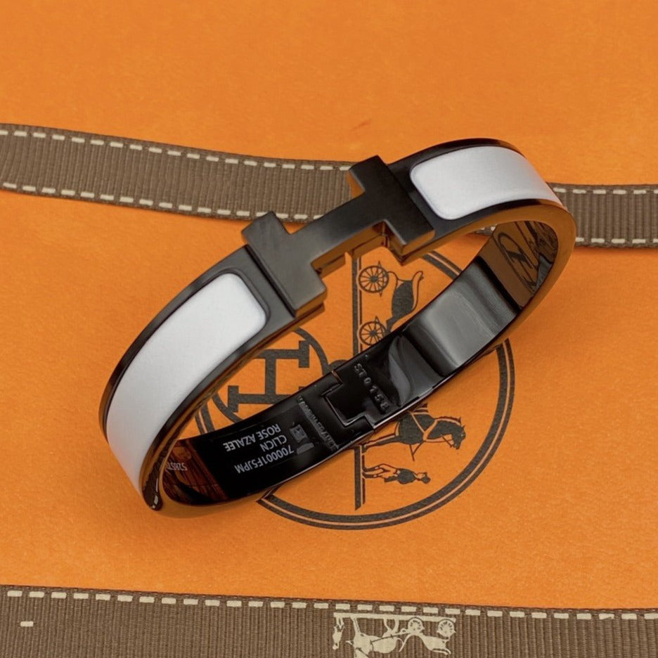[Triumph Jewelry]H BRACELET 12MM BLACK WHITE CERAMIC