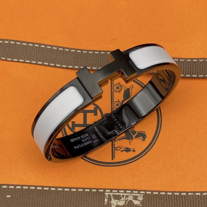 [Triumph Jewelry]H BRACELET 12MM BLACK WHITE CERAMIC