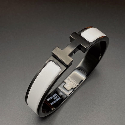 [Triumph Jewelry]H BRACELET 12MM BLACK WHITE CERAMIC