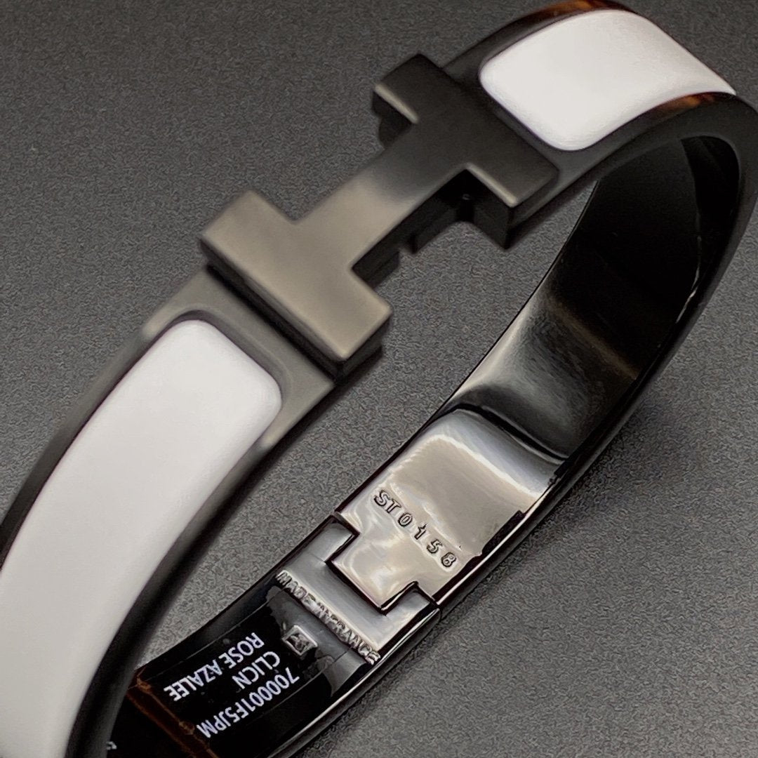 [Triumph Jewelry]H BRACELET 12MM BLACK WHITE CERAMIC