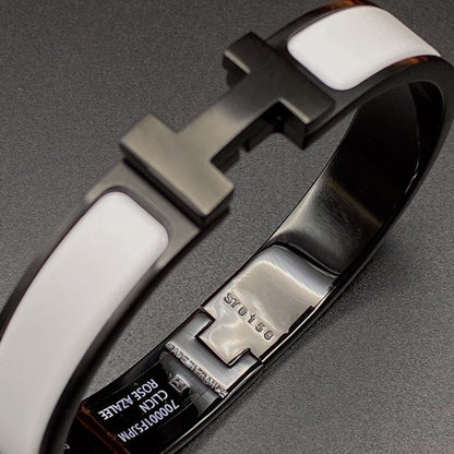 [Triumph Jewelry]H BRACELET 12MM BLACK WHITE CERAMIC