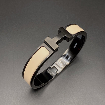 [Triumph Jewelry]H BRACELET 12MM BLACK BEIGE CERAMIC