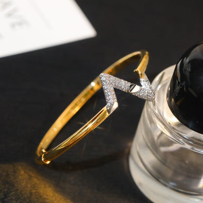 [Triumph Jewelry]VOLTE UPSITE DOWN GOLD DIAMOND BRACELET