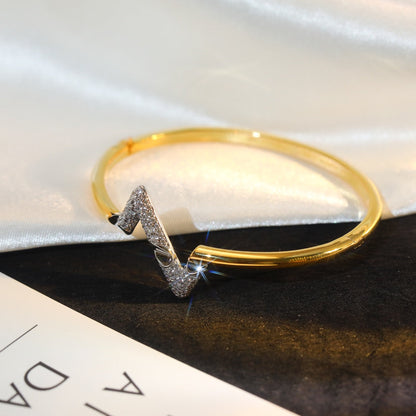[Triumph Jewelry]VOLTE UPSITE DOWN GOLD DIAMOND BRACELET