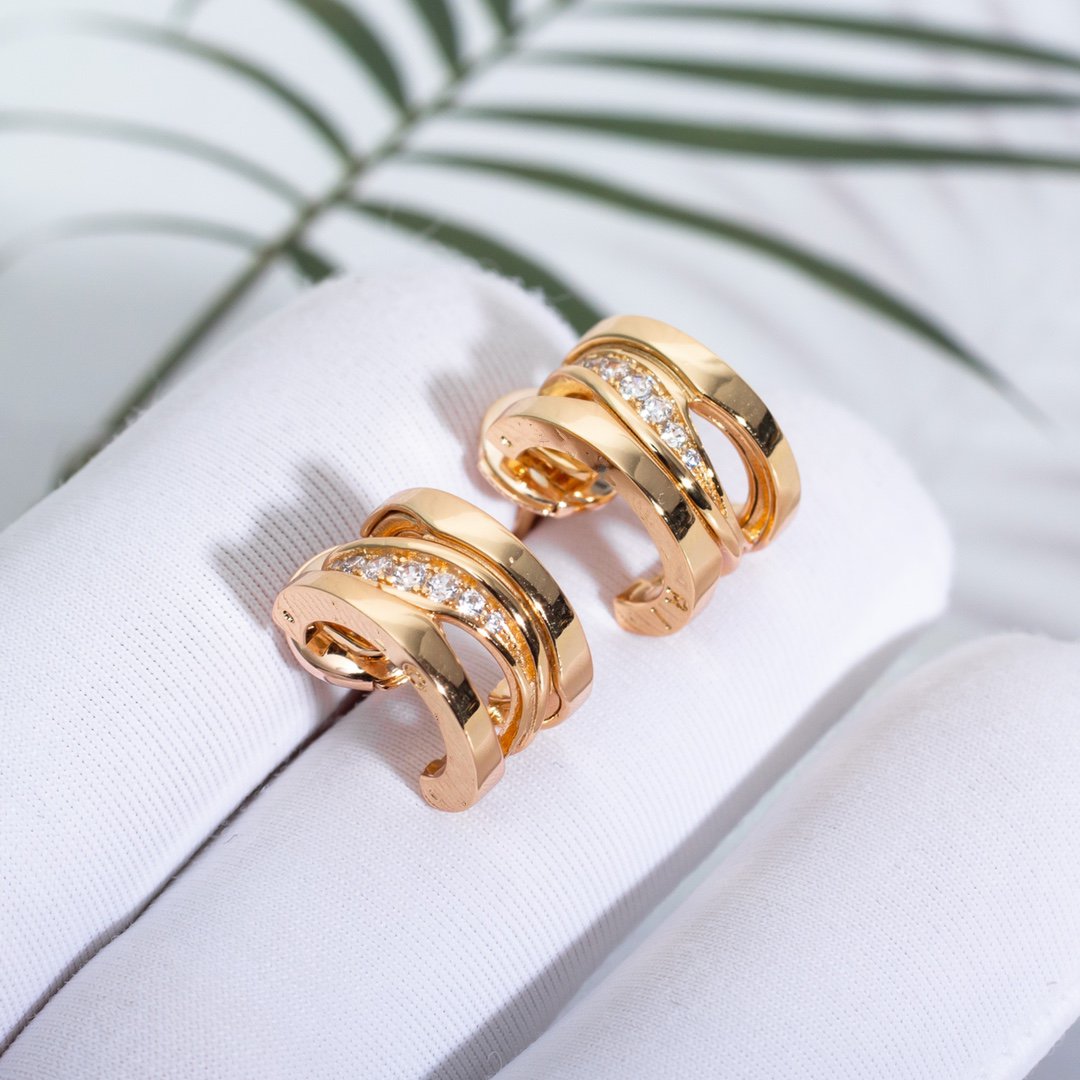 [Triumph Jewelry]ZERO 1 PINK GOLD DIAMONDS EARRINGS