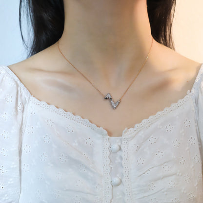 [Triumph Jewelry]VOLT SILVER DIAMOND PEDANT NECKLACE