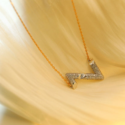 [Triumph Jewelry]VOLT SILVER DIAMOND PEDANT NECKLACE
