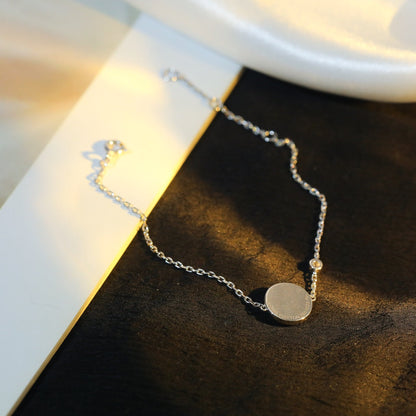 [Triumph Jewelry]SUN MOTIF PINK MOP SILVER BRACELET