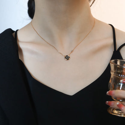 [Triumph Jewelry]SUN PEDANT PINK GOLD 1 DIAMOND NECKLACE