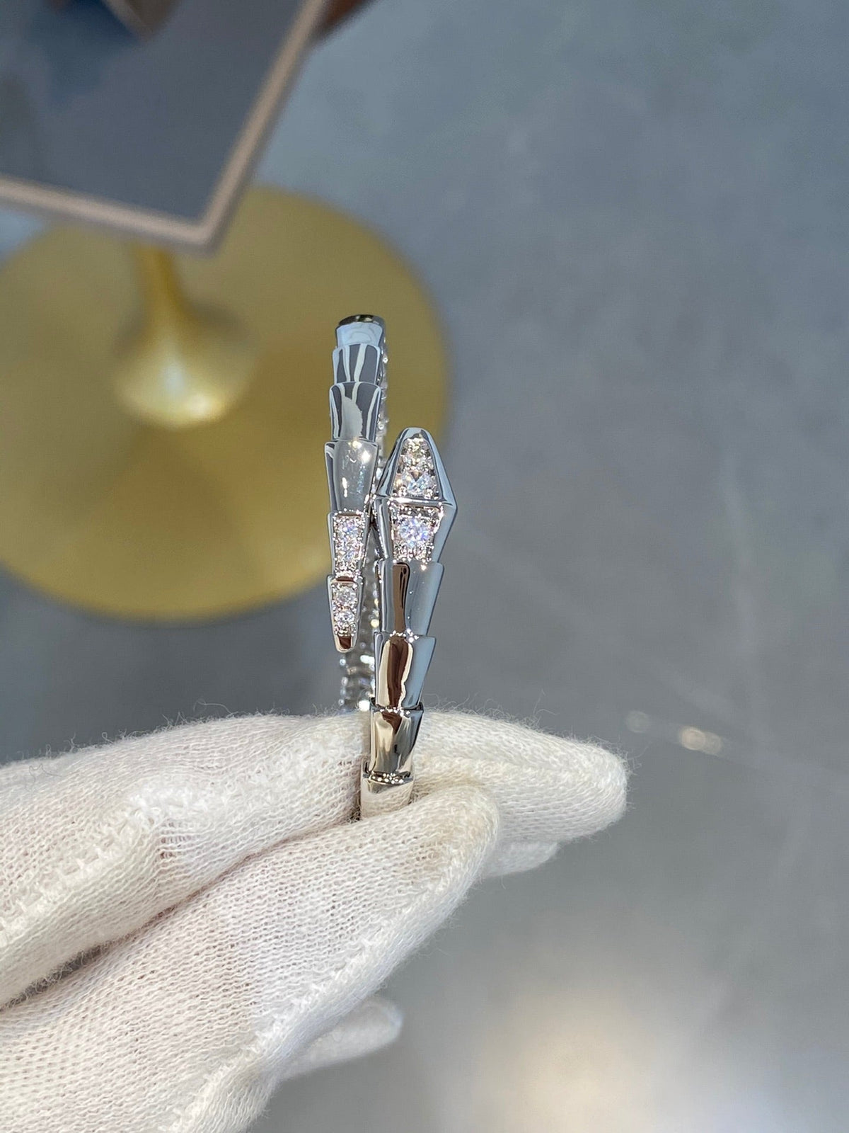 [Triumph Jewelry]SERPENTI BRACELET DIAMONDS SILVER