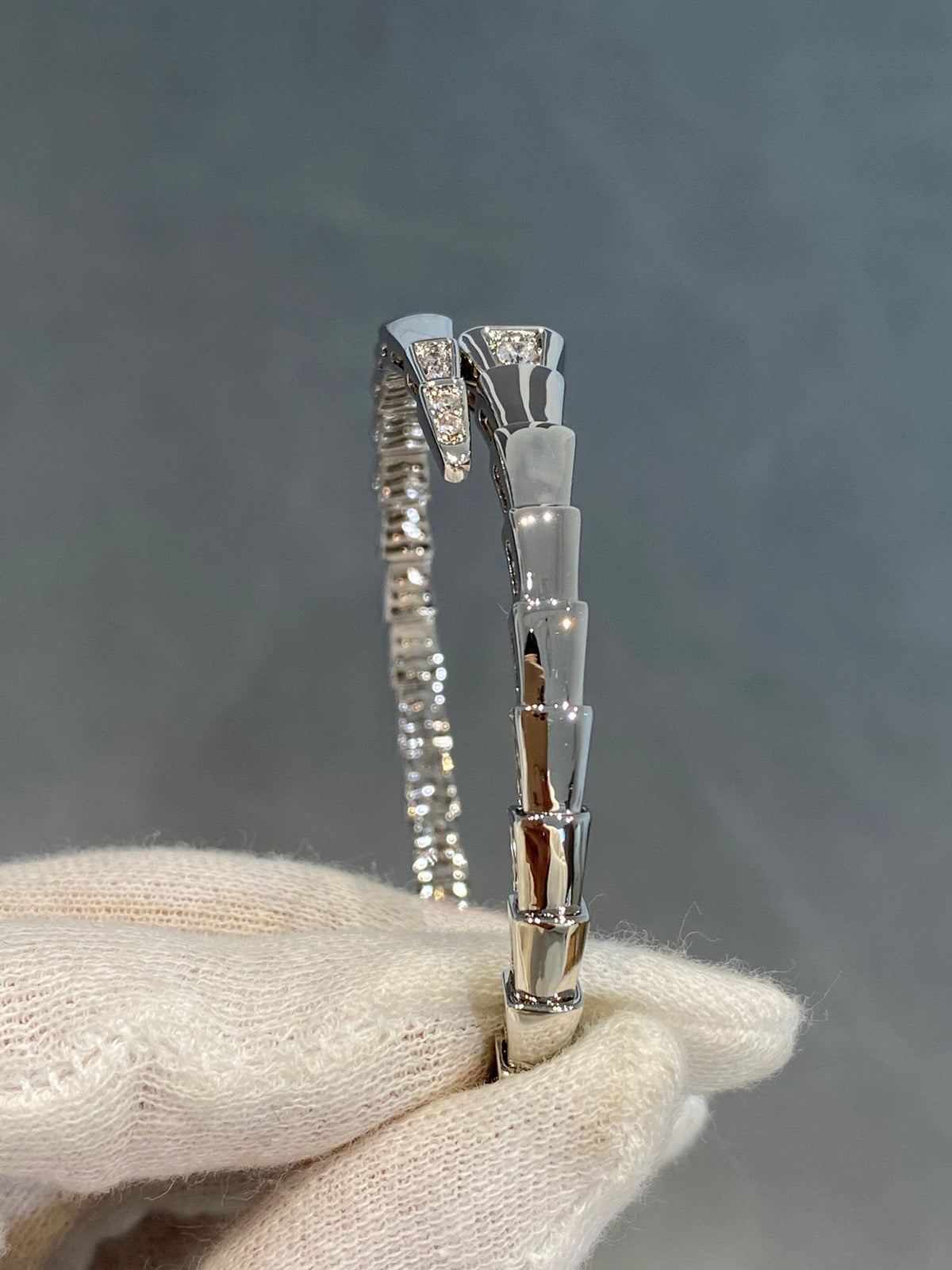 [Triumph Jewelry]SERPENTI BRACELET DIAMONDS SILVER