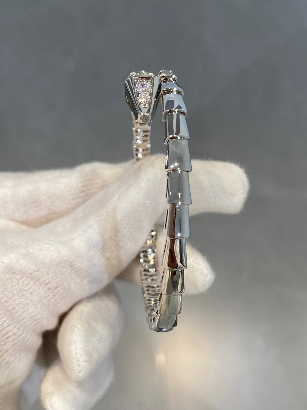 [Triumph Jewelry]SERPENTI BRACELET DIAMONDS SILVER