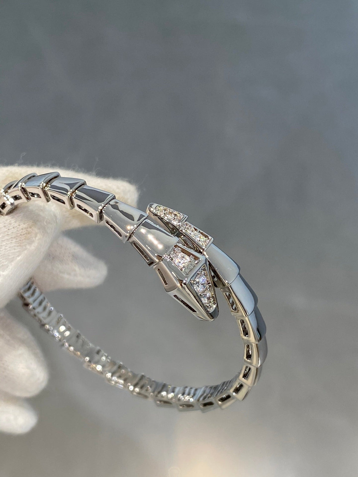 [Triumph Jewelry]SERPENTI BRACELET DIAMONDS SILVER