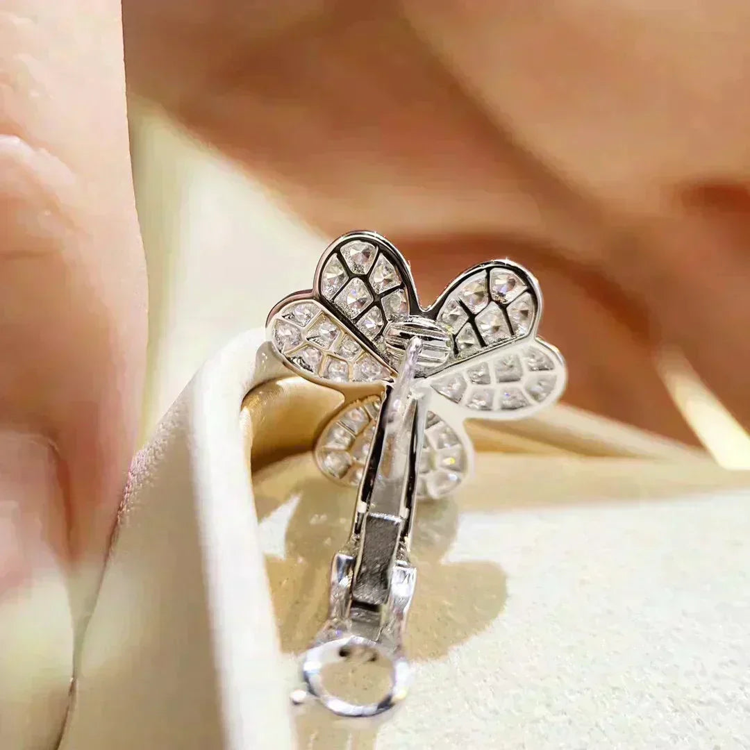 [Triumph Jewelry]CLOVER COMOS DIAMOND EARRINGS SILVER