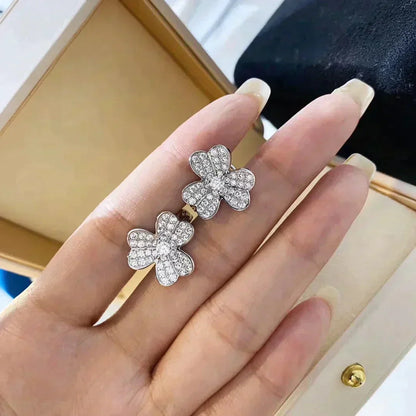 [Triumph Jewelry]CLOVER COMOS DIAMOND EARRINGS SILVER