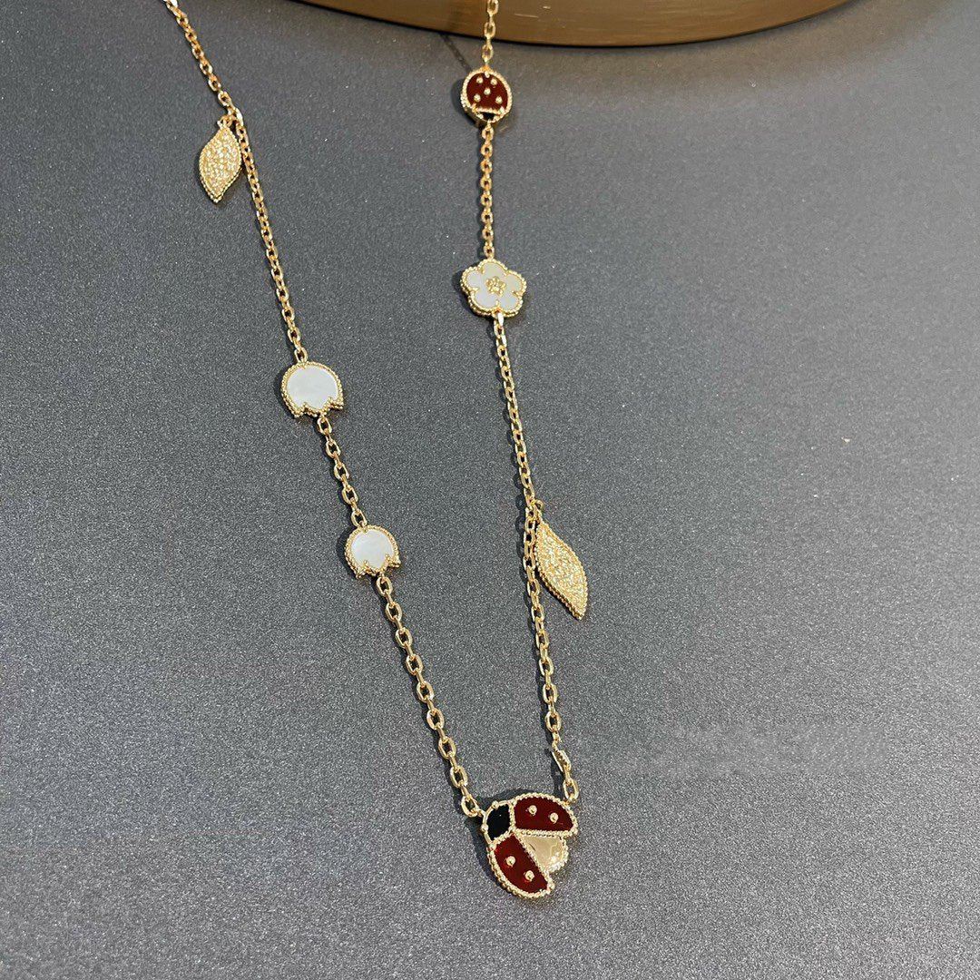 [Triumph Jewelry]LUCKY SPRING 15 MOTIFS GOLD NECKLACE
