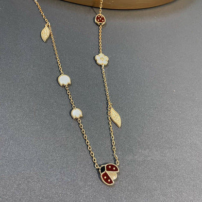 [Triumph Jewelry]LUCKY SPRING 15 MOTIFS GOLD NECKLACE