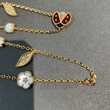 [Triumph Jewelry]LUCKY SPRING 15 MOTIFS GOLD NECKLACE