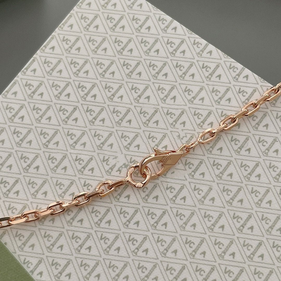 [Triumph Jewelry]LUCKY SPRING 15 MOTIFS ROSE GOLD NECKLACE