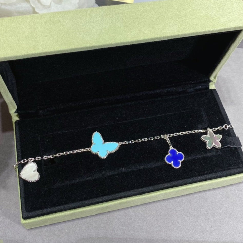 [Triumph Jewelry]LUCKY SPRING SILVER BRACELET 4 MOTIF