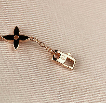 [Triumph Jewelry]STAR AND SUN 7 MOTIFS GOLD BRACELET