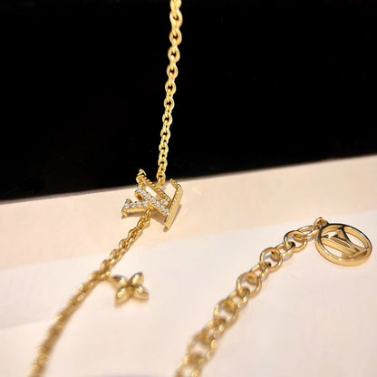 [Triumph Jewelry]LOGO STAR MOTIF GOLD BRACELET