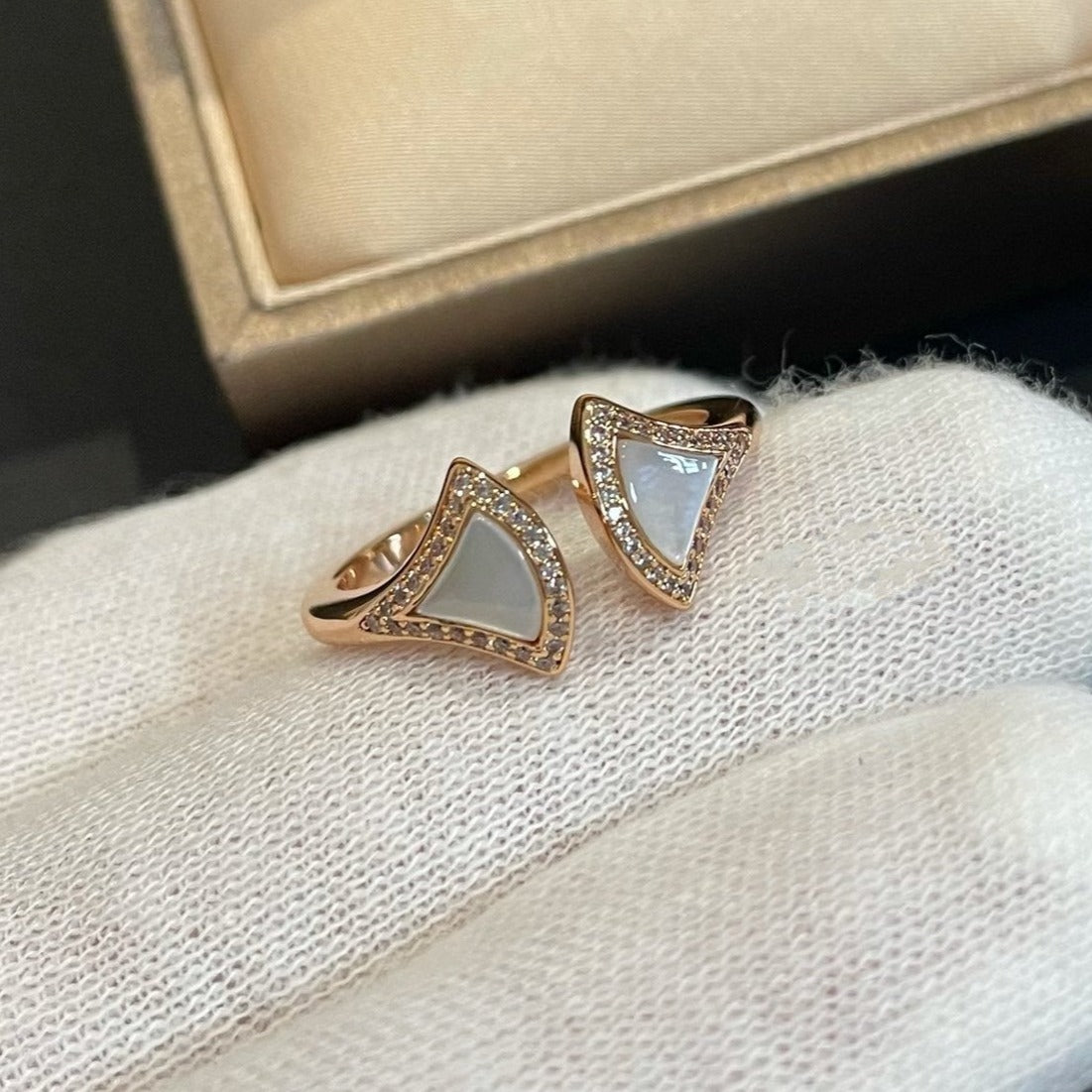 [Triumph Jewelry]DREAM MOP DIAMOND OPEN RING