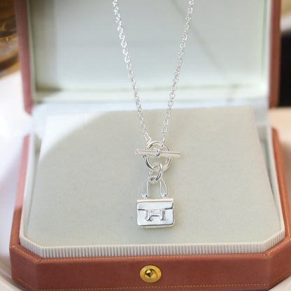 [Triumph Jewelry]POP H PEDANT SILVER NECKLACE