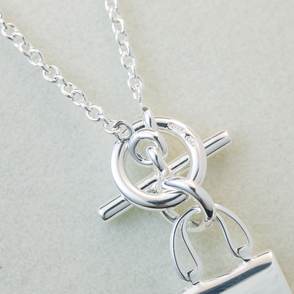 [Triumph Jewelry]POP H PEDANT SILVER NECKLACE