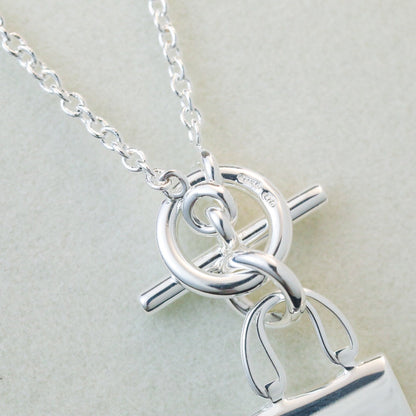 [Triumph Jewelry]POP H PEDANT SILVER NECKLACE
