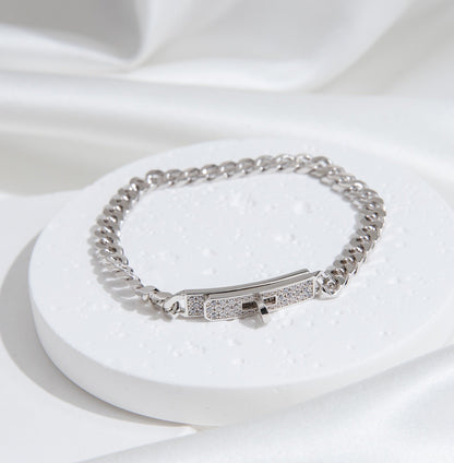 [Triumph Jewelry]KELLY CHAIN SILVER DIAMOND BRACELET