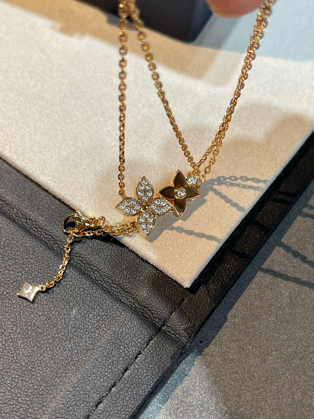 [Triumph Jewelry]STAR BLOSSOM NECKLACE PINK GOLD DIAMONDS