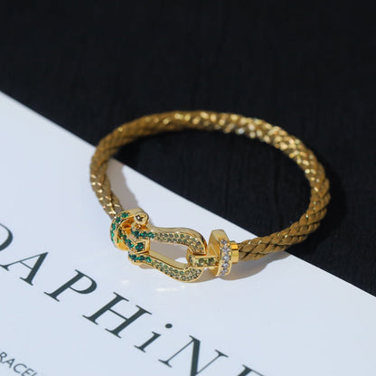 [Triumph Jewelry]FORCE 10 GOLD GREEN DIAMOND PAVED