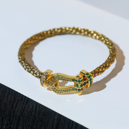 [Triumph Jewelry]FORCE 10 GOLD GREEN DIAMOND PAVED