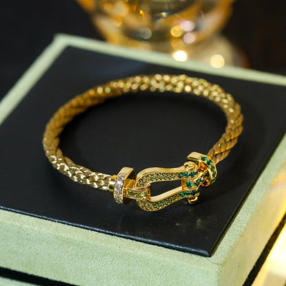 [Triumph Jewelry]FORCE 10 GOLD GREEN DIAMOND PAVED