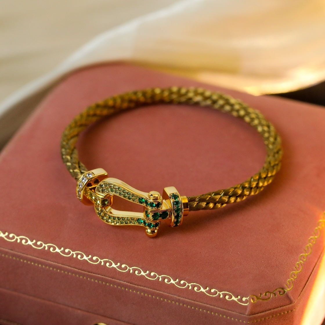 [Triumph Jewelry]FORCE 10 GOLD GREEN DIAMOND PAVED