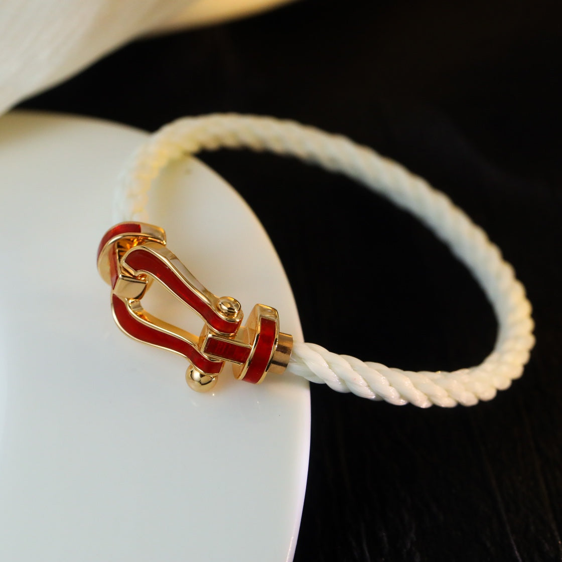 [Triumph Jewelry]FORCE 10 WHITE TEXTILE DIAMOND PAVED