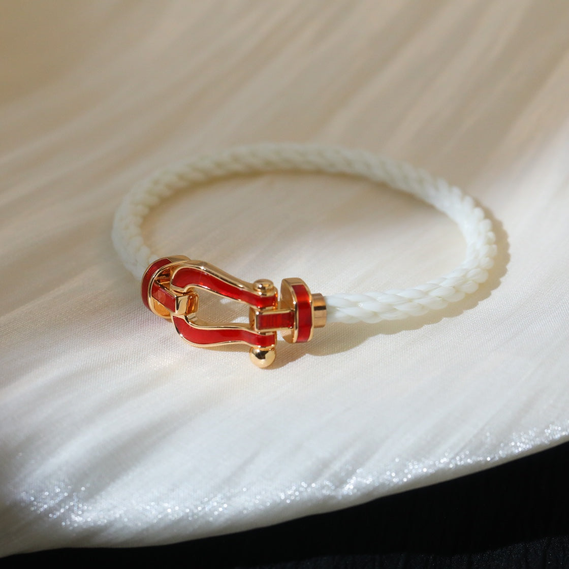 [Triumph Jewelry]FORCE 10 WHITE TEXTILE DIAMOND PAVED