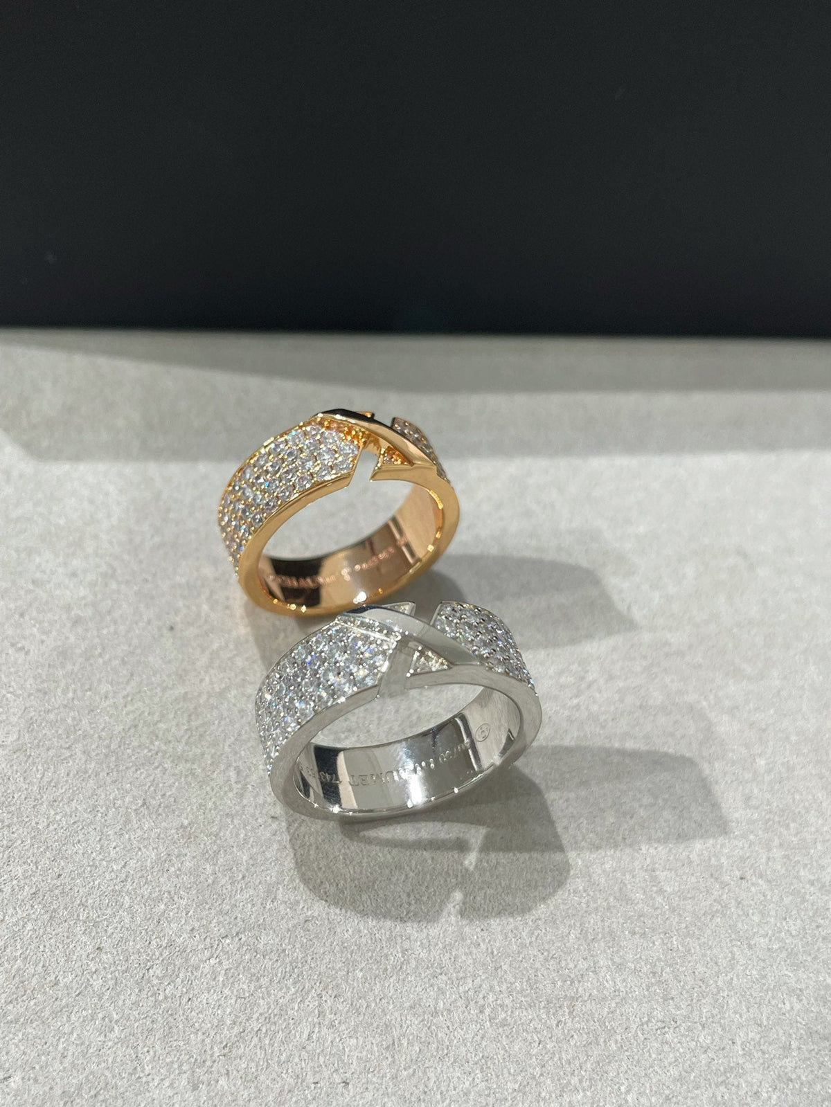 [Triumph Jewelry]LIENS EVIDENCE  DIAMOND PAVED RING