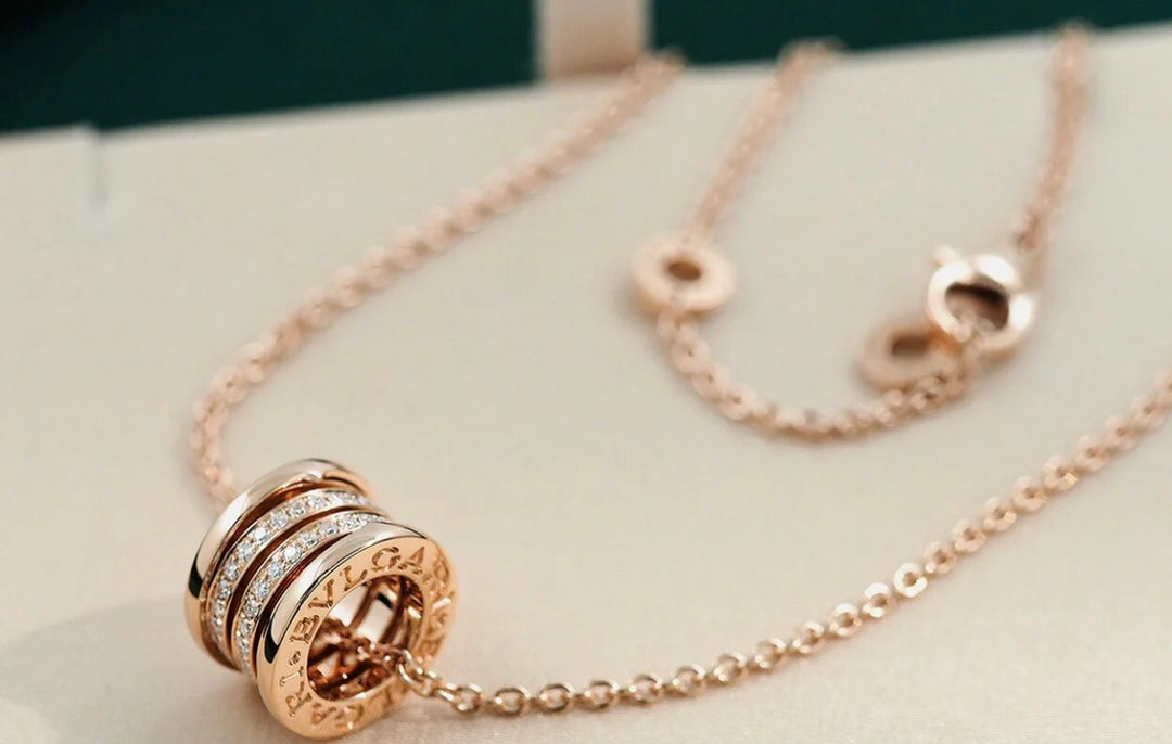 [Triumph Jewelry]ZERO 1 PINK GOLD DIAMOND NECKLACE