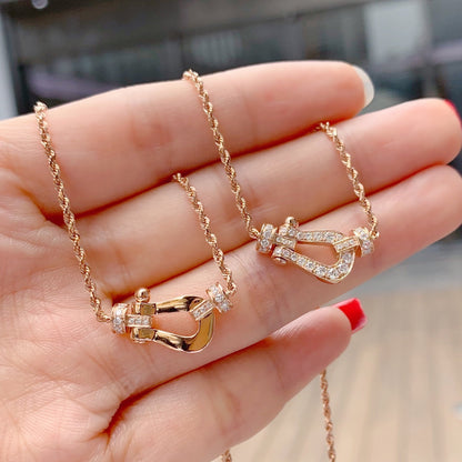 [Triumph Jewelry]FORCE 10 PINK GOLD DIAMOND NECKLACE